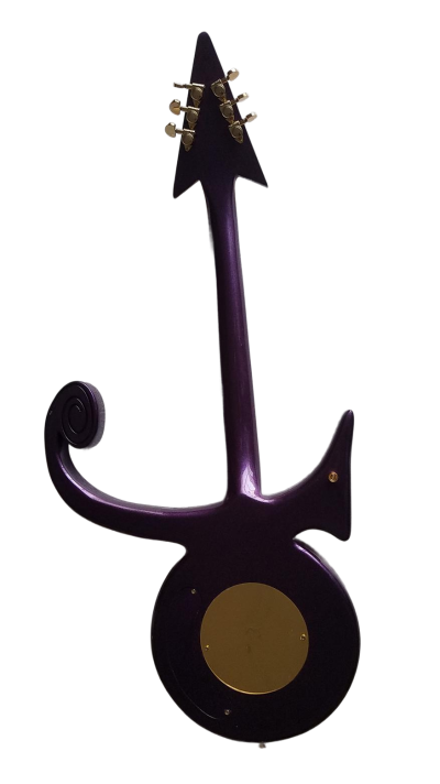 Custom Ember Prince Love Symbol Gloss Purple Guitar - Image 5