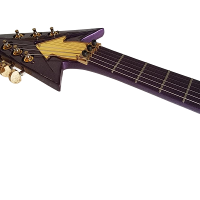 Custom Ember Prince Love Symbol Gloss Purple Guitar - Image 7