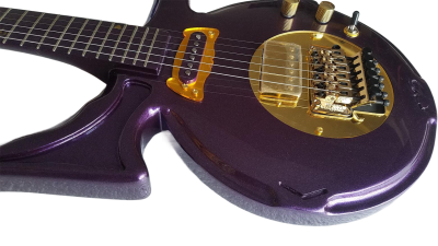 Custom Ember Prince Love Symbol Gloss Purple Guitar - Image 8