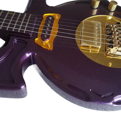 Custom Ember Prince Love Symbol Gloss Purple Guitar - Image 8