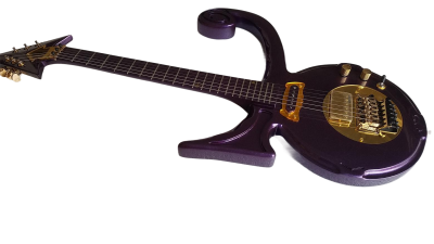 Custom Ember Prince Love Symbol Gloss Purple Guitar - Image 9