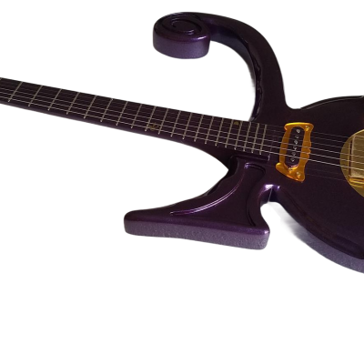 Custom Ember Prince Love Symbol Gloss Purple Guitar - Image 9