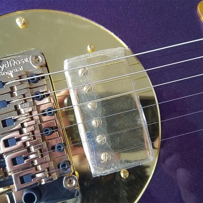 Custom Ember Prince Love Symbol Gloss Purple Guitar - Image 10
