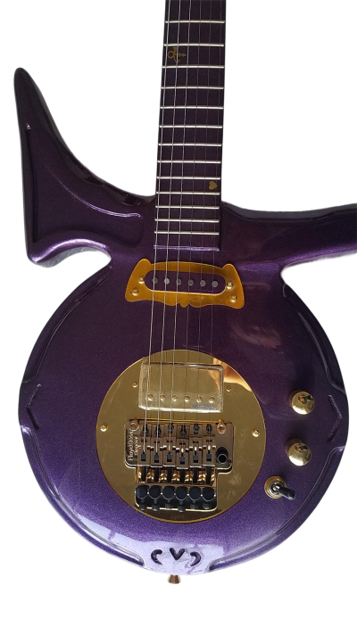 Custom Ember Prince Love Symbol Gloss Purple Guitar