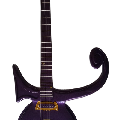 Custom Ember Prince Love Symbol Gloss Purple Guitar - Image 13