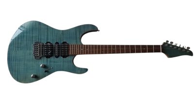 Custom Magnitude J Aqua Flame Top Electric Guitar - Image 10