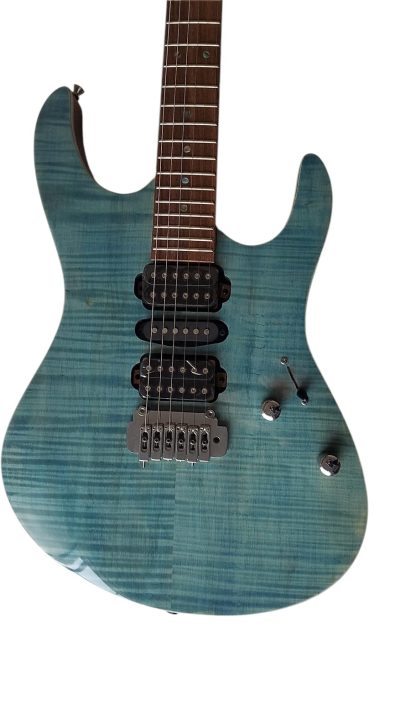 Custom Magnitude J Aqua Flame Top Electric Guitar
