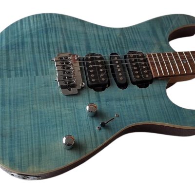 Custom Magnitude J Aqua Flame Top Electric Guitar - Image 7