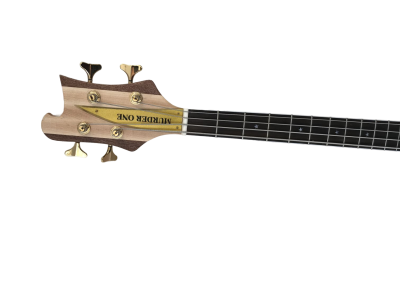 Custom Nova Lemmy Kilmister 4003 Walnut Wood Body Carved With Oak Leaves Bass - Image 13