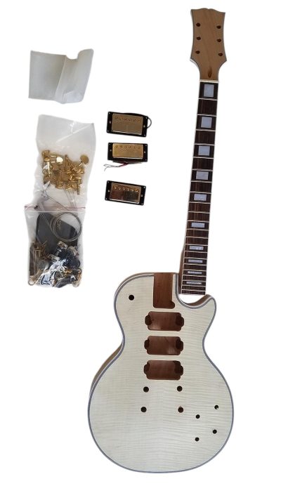 Custom Crown DIY Unfinished Guitar Kit 3 Pickups