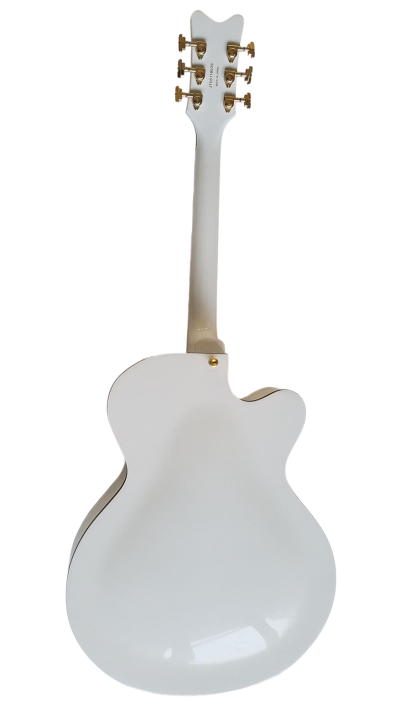 Custom Sovereign G6136T Hollow Body Single Cut Model Snowcrest White Falcon Guitar - Image 5
