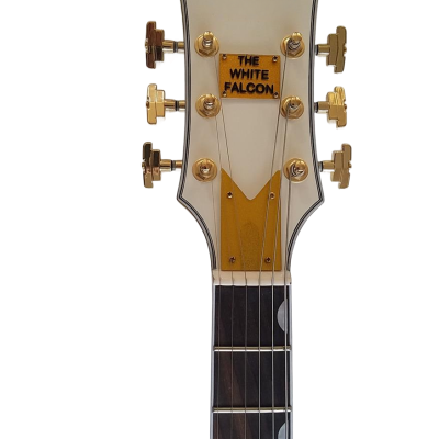 Custom Sovereign G6136T Hollow Body Single Cut Model Snowcrest White Falcon Guitar - Image 10