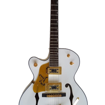 Custom Sovereign G6136T Hollow Body Single Cut Model Snowcrest White Falcon Guitar - Image 12