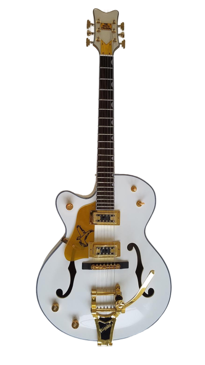 Custom Sovereign G6136T Hollow Body Single Cut Model Snowcrest White Falcon Guitar - Image 12