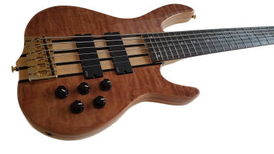 Custom Denver Smith Elite BSR Quilted Maple 6 String Bass - Image 9