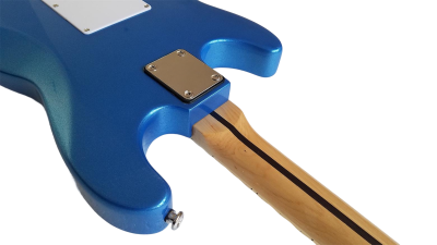Custom Regent Yngwie Malmsteen Scalloped Fretboard Blue Electric Guitar - Image 8