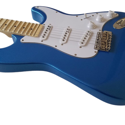 Custom Regent Yngwie Scalloped Fretboard Blue Electric Guitar - Image 12