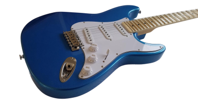 Custom Regent Yngwie Malmsteen Scalloped Fretboard Blue Electric Guitar - Image 11