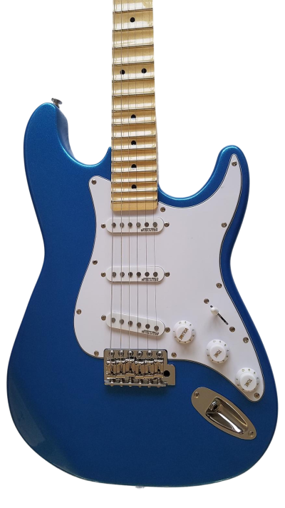 Custom Regent Yngwie Malmsteen Scalloped Fretboard Blue Electric Guitar