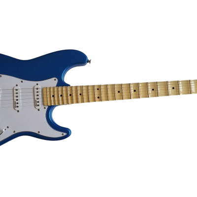 Custom Regent Yngwie Scalloped Fretboard Blue Electric Guitar - Image 2