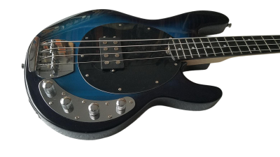 Custom Aether Sting Pacific Blue Burst Finish 1 Pickup Bass - Image 8