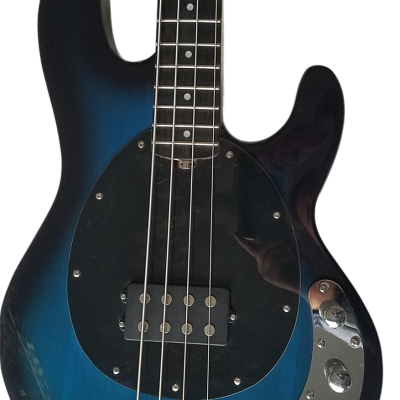 Custom Aether Sting Pacific Blue Burst Finish 1 Pickup Bass
