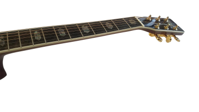 Custom Vertex D45 Sunburst Spruce Top Santos Rosewood Back And Sides Electric Acoustic Guitar - Image 6