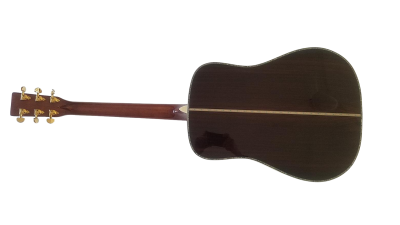Custom Vertex D45 Sunburst Spruce Top Santos Rosewood Back And Sides Electric Acoustic Guitar - Image 8