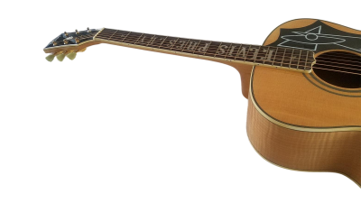 Custom Crown SJ200 Natural Finish Elvis Solid Sitka Spruce Top Acoustic Electric Guitar Space Age - Image 5