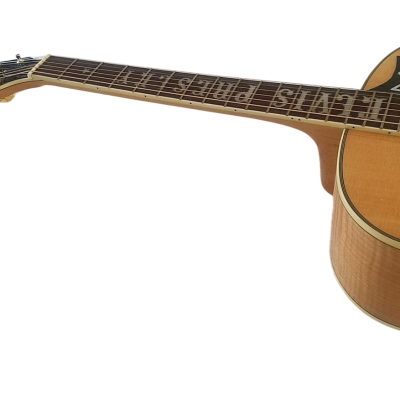 Custom Crown SJ200 Natural Finish Elvis Solid Sitka Spruce Top Acoustic Electric Guitar Space Age - Image 5