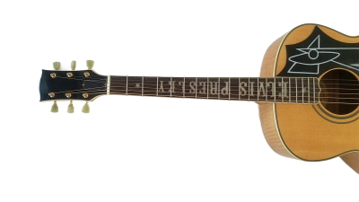 Custom Crown SJ200 Natural Finish Elvis Solid Sitka Spruce Top Acoustic Electric Guitar Space Age - Image 3