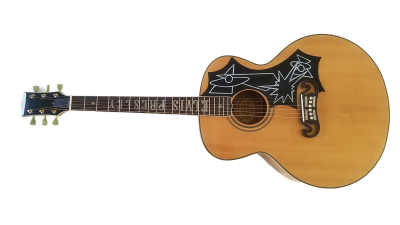 Custom Crown SJ200 Natural Finish Elvis Solid Sitka Spruce Top Acoustic Electric Guitar Space Age - Image 2