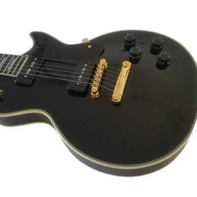 Custom Crown Black Beauty 2 P90 Pickups Ebony Fretboard Guitar - Image 12