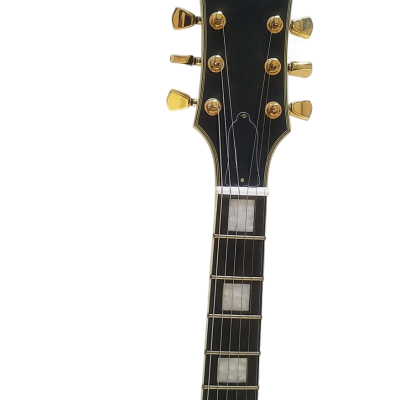 Custom Crown Black Beauty 2 P90 Pickups Ebony Fretboard Guitar - Image 4