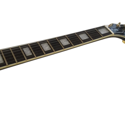 Custom Crown Black Beauty 2 P90 Pickups Ebony Fretboard Guitar - Image 6