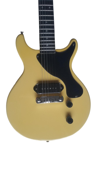 Custom Crown Junior Double Cutaway TV Yellow P90 Pickup Wraparound Tailpiece Guitar