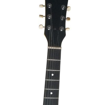 Custom Crown Junior Double Cutaway TV Yellow P90 Pickup Wraparound Tailpiece Guitar - Image 3