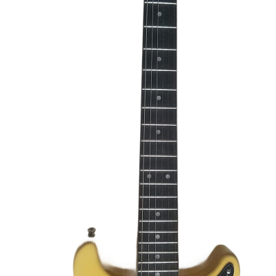 Custom Crown Junior Double Cutaway TV Yellow P90 Pickup Wraparound Tailpiece Guitar - Image 9