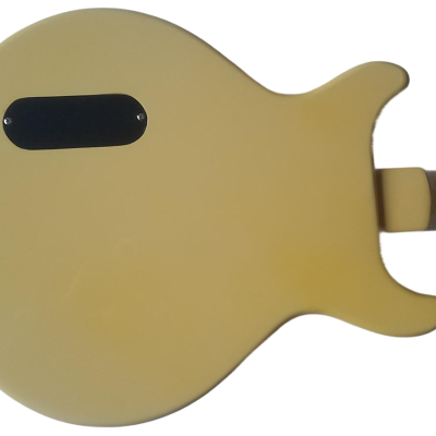 Custom Crown Junior Double Cutaway TV Yellow P90 Pickup Wraparound Tailpiece Guitar - Image 5