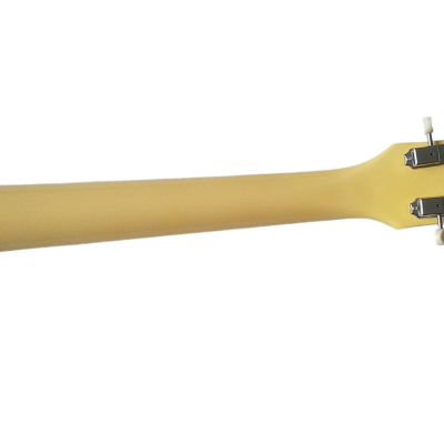 Custom Crown Junior Double Cutaway TV Yellow P90 Pickup Wraparound Tailpiece Guitar - Image 4