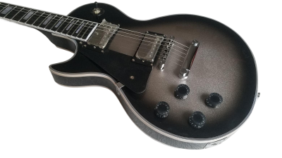 Custom Crown Adam Jones Black Silverburst Electric Guitar Tear Drop - Image 6