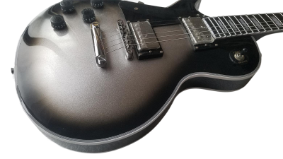 Custom Crown Adam Jones Black Silverburst Electric Guitar Tear Drop - Image 8