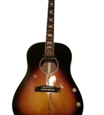 Custom Crown J160E Acoustic Electric Guitar Vintage Sunburst Magnetic Pickup - Image 15