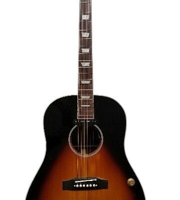 Custom Crown J160E Acoustic Electric Guitar Vintage Sunburst Magnetic Pickup - Image 9
