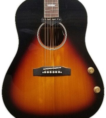 Custom Crown J160E Acoustic Electric Guitar Vintage Sunburst Magnetic Pickup