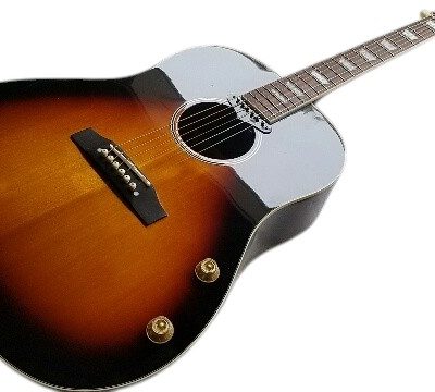 Custom Crown J160E Acoustic Electric Guitar Vintage Sunburst Magnetic Pickup - Image 6