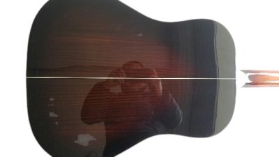 Custom Crown J160E Acoustic Electric Guitar Vintage Sunburst Magnetic Pickup - Image 3