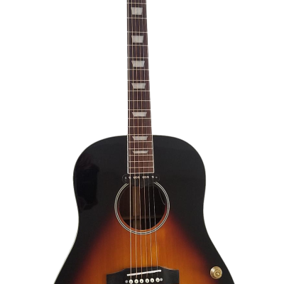 Custom Crown J160E Vintage Sunburst Magnetic Pickup Acoustic Electric Guitar - Image 4