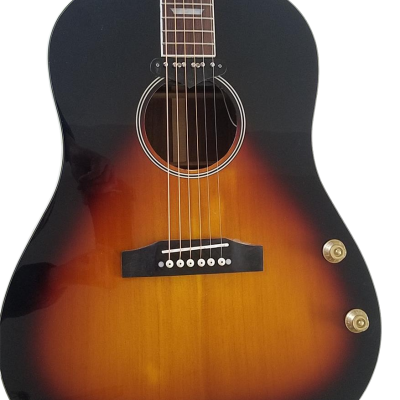 Custom Crown J160E Vintage Sunburst Magnetic Pickup Acoustic Electric Guitar