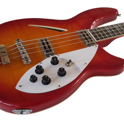 Custom Nova 4005 Cherry Fireglo 4 String 22 Frets Bass - Image 5